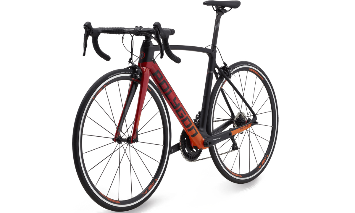 Фотография Велосипед Polygon STRATTOS S7 28" (2021) 2021 Черно-оранжевый